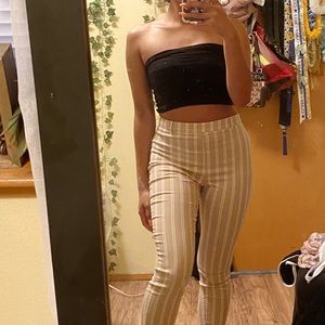 Women’s vertical striped ankle pants